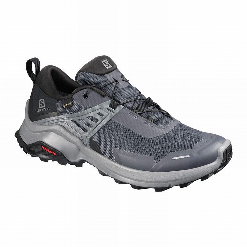 Zapatillas Trekking Salomon Mujer Azules Oscuro / Negras - Salomon Argentina X RAISE GORE-TEX ,93647